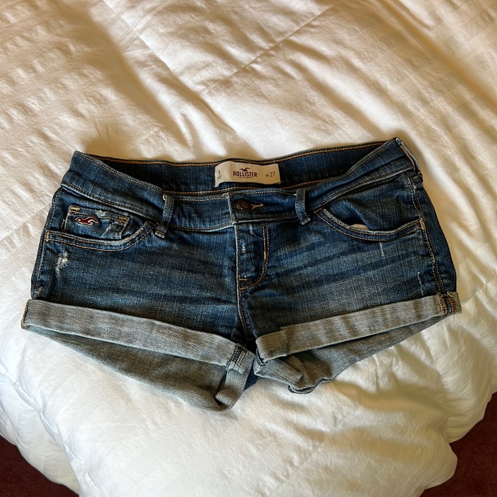 Low Rise Denim Shorts